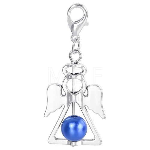 Alloy Angel Pendant Decorations KEYC-PW0009-04F-1