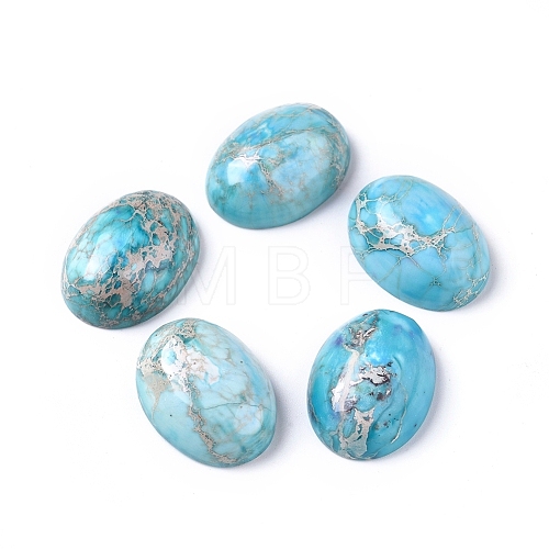 Synthetic Imperial Jasper Cabochons G-D0006-G02-13-1