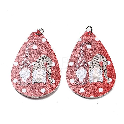 PU Leather Big Pendants FIND-R050-03E-1