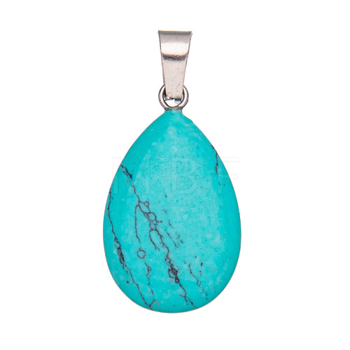 Synthetic Turquoise Pendants PW-WGF34F4-14-1