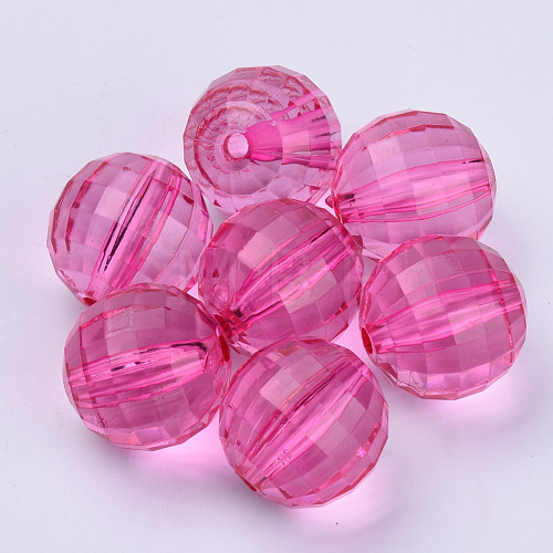 Transparent Acrylic Beads TACR-Q254-8mm-V08-1