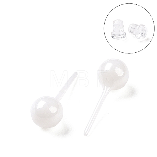 Hypoallergenic Bioceramics Zirconia Ceramic Stud Earrings EJEW-Z023-13G-1