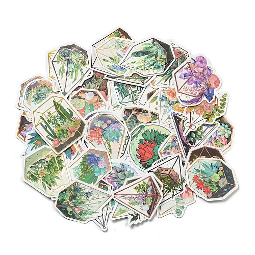 50Pcs/set Paper Stickers STIC-O001-07-1