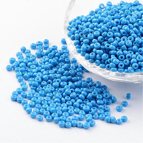 8/0 3mm Baking Paint Glass Seed Beads Loose Spacer Beads X-SEED-S002-K17-1