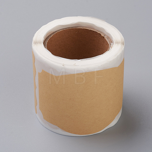 Self-Adhesive Kraft Paper Gift Tag Stickers X-DIY-G021-08-1