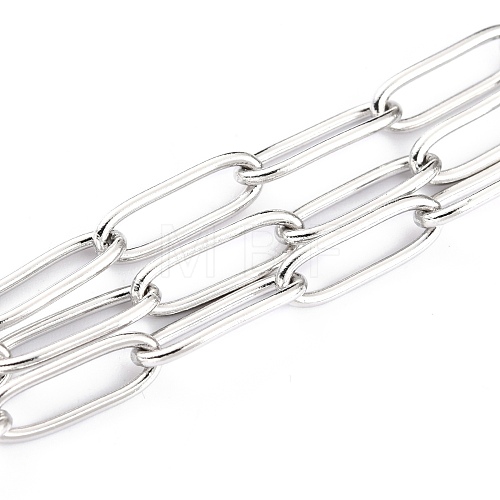 304 Stainless Steel Paperclip Chains CHS-H031-02P-1