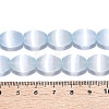 Dyed Natural Selenite Beads Strands G-T138-232D-4