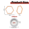 100Pcs Alloy Linking Rings FIND-HS0002-67RG-2