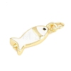 Brass Enamel Pendants LS-KK-F938-20G-01-2