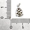 Brass Glass Charms KK-V011-31P-3