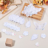 40Pcs 4 Styles Polyester Embroider Thread Iron on/Sew On Patches PATC-TA0001-45C-10