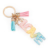 Alloy & Resin Tassel Keychains AJEW-TADJ0001-18A-2