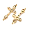 Brass Micro Pave Colorful Cubic Zirconia Connector Charms CU-CBA4579-08G-A-3