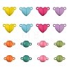 16 Sets 8 Style Spray Painted Alloy Magnetic Clasps with Loops FIND-LS0001-64-2