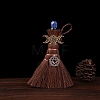 Natural Lapis Lazuli Witch Brooms Pendant Decorations PW-WGFF7F8-04-1