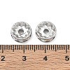 304 Stainless Steel Rhinestone Spacer Beads RB-CBA18B7-01P-18-3