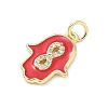 Brass Micro Pave Cubic Zirconia Pendants KK-H255-09G-04-2