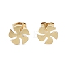 PVD Vacuum Plating 304 Stainless Steel Stud Earrings for Women EJEW-A048-23G-1