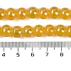 Baking Paint Electroplate Glass Beads Strands GLAA-G120-01H-4