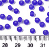 Frosted Colours Glass Beads SEED-S040-04A-05-4