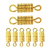 20Pcs Brass Screw Clasps KK-YW0002-40G-1