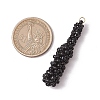 Glass Seed Beaded Baseball Bat Pendants PALLOY-MZ00552-02-2