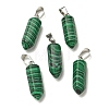Natural & Synthetic Mixed Gemstone Pendants G-Z067-07P-01-3