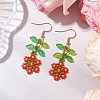 Handmade Glass Seed Dangle Earrings EJEW-MZ00311-02-1