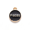Alloy Enamel Pendants X-ENAM-S124-01B-08H-3
