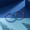 304 Stainless Steel Big Hoop Earrings EJEW-F105-07M-3