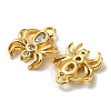 Brass Micro Pave Cubic Zirconia Charms LS-KK-Q809-01G-2