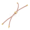 Adjustable Round Braided Microfiber Leather Cord Bracelet Making KK-CBAC260-01G-4