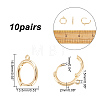 10 Pairs Brass Huggie Hoop Earrings Finding FIND-AR0002-22-2