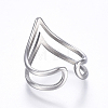 Hollow 304 Stainless Steel Cuff Finger Rings RJEW-H126-46P-19mm-3
