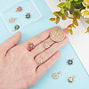 10Pcs 5 Colors Rack Plating Brass Micro Pave Cubic Zirconia Charms ZIRC-HY0001-03-3
