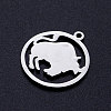 Tarnish Resistant 201 Stainless Steel Pendants STAS-S105-JN362-2-2
