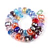 Electroplate Transparent Glass Beads Strands X-EGLA-N022-04A-D01-2
