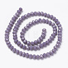 Opaque Solid Color Glass Beads Strands EGLA-A034-P2mm-D11-2