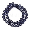 Faceted Round K9 Glass G-M182-10mm-20A-2