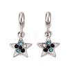 Alloy Colorful Rhinestone European Dangle Charms FIND-Q121-04P-1