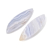 Natural Blue Lace Agate Pendants G-K381-24A-2