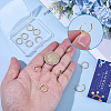 12Pcs Brass Micro Pave Clear Cubic Zirconia Hoop Earrings for Women EJEW-SC0001-97-3
