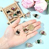 12Pcs 4 Colors Alloy Rhinestone Pendants FIND-YW0011-80-4