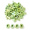 UV Plating Rainbow Iridescent Acrylic Beads OACR-C012-01F-1-1
