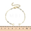 2.5MM Brass Paperclip Chain Bracelet Making AJEW-JB01601-01-2