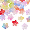 27Pcs 9 Colors Two Tone Glass Charms PALLOY-TADJ00014-2