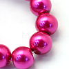 Baking Painted Pearlized Glass Pearl Round Bead Strands HY-Q003-6mm-17-3