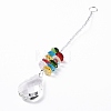 Crystal Teardrop Beaded Wall Hanging Decoration Pendant Decoration HJEW-G019-01E-2