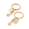 Alloy Rectangle with Star & Moon Pendant Keychains KEYC-JKC00425-01-4