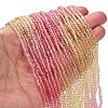 Transparent Painted Glass Beads Strands X1-DGLA-A034-T2mm-A09-2